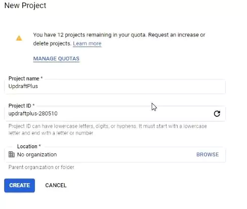 Project id