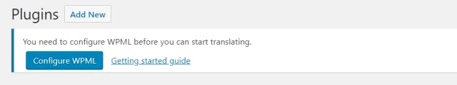 Configure WPML Button