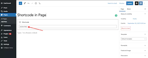 shortcode