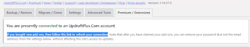 Refresh connection