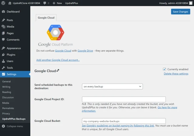 Udp feature gcp s6
